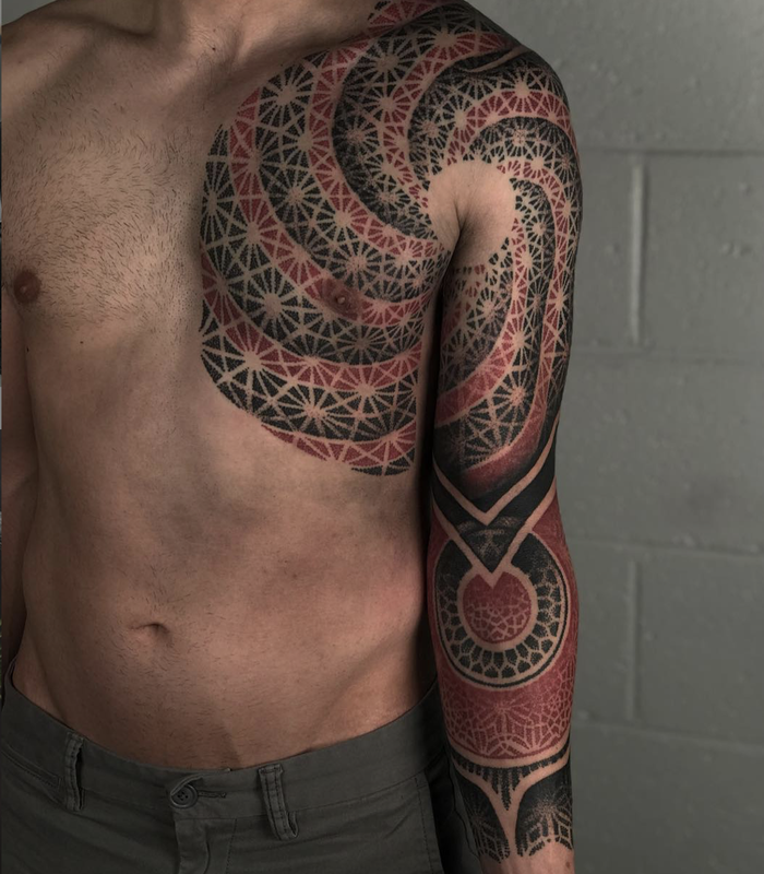 Dotwork totems by Nathan mould @ white willow collective